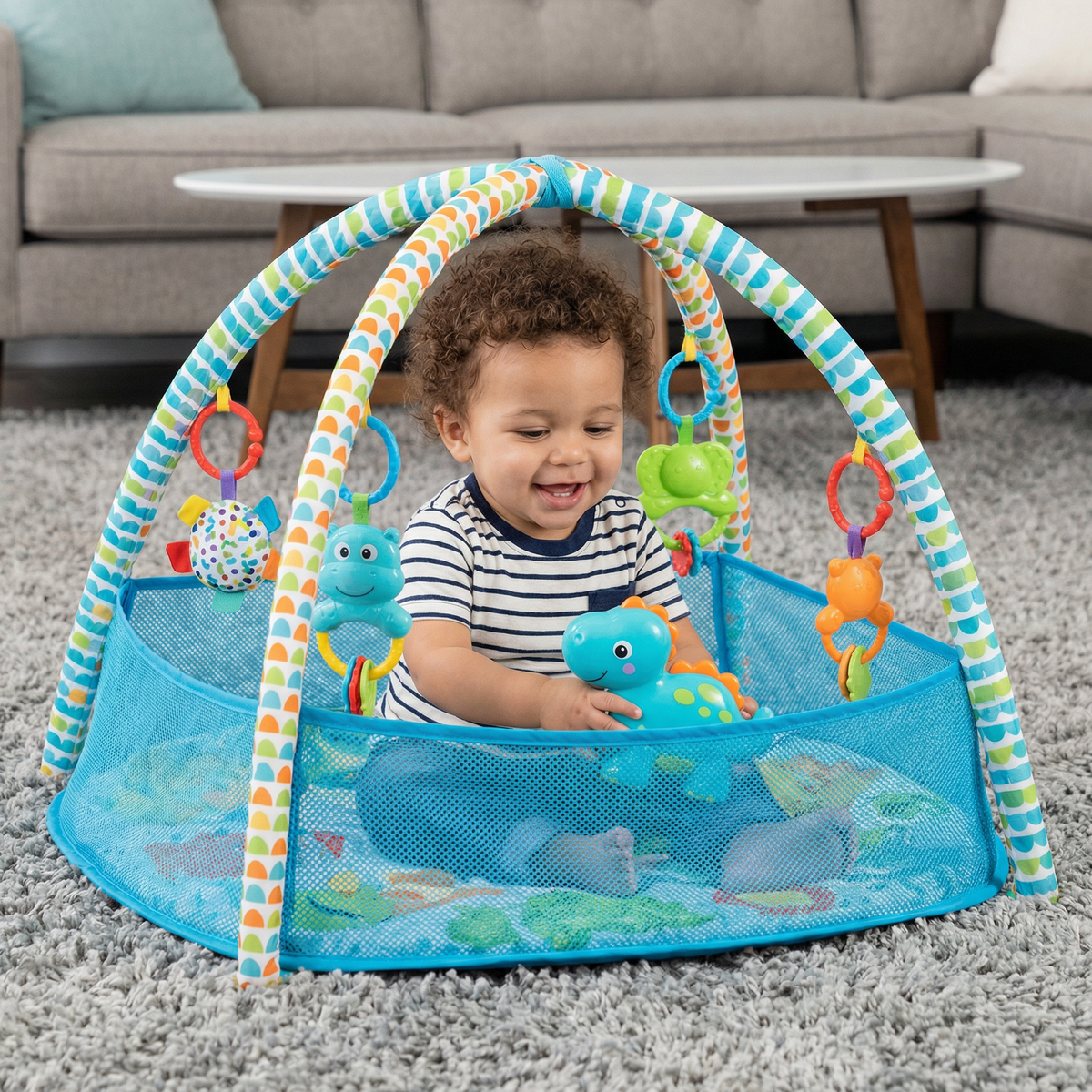 Baby Round Activity Mat with Fence – Baby Mondo